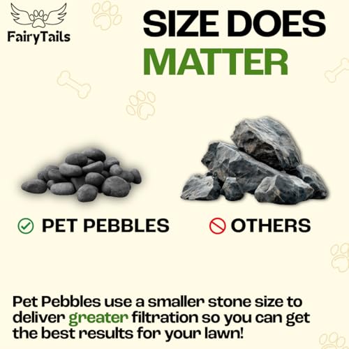 Fairy Tails Pet Pebbles – Natürlicher Hunde-Urin-Neutralisierer für Wassernäpfe, Grasreparatur, Urinverbrennungsflicken-Reparatur/Fleckenverhinderer für Haustiere