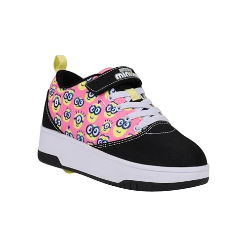 HEELYS Unisex-Child Pop Pro Blk/Pink/Yllw Wheeled Heel Shoe