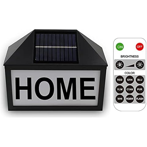 House numbers plaques with solar lights,Black solar door number light,With self adhesive number stickers and door numbers screw on,Personalised solar sensor outdoor light and Remote control,Waterproof Cover