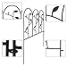 AMAGABELI GARDEN & HOME 6 Panels 18in(H)×7ft(L) Decorative Garden Fences and Borders for Dogs Rustproof Metal No Dig Fence Panels Garden Edging Border for Animal Barrier Flower Beds Yard Patio
