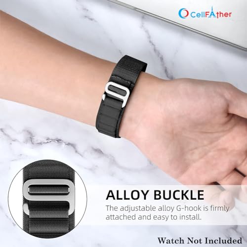 Image of CellFAther Soft Nylon Band Straps Compatible with Fitbit Sense /Fitbit Versa 3,Replacement Wristbands for Women Men