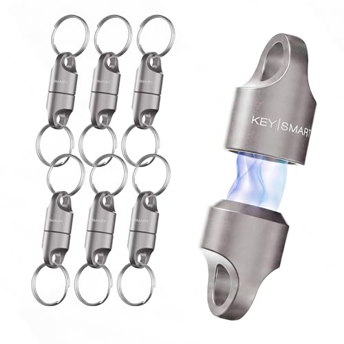 Image of KeySmart MagConnect Magnetic Key Holder for Purse, Key Chains for Car Keys - Detachable Key Ring Quick Release Keychain