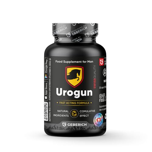 Urogun – la Salud Masculina y Prostática – Apoyo a la Circulación y Energía – con Raíz de Maca, L-Arginina, Serenoa Repens y Zinc – 30 Cápsulas