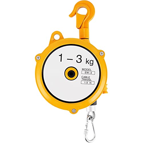Selbstsichernder Federausgleicher, Federausgleicher mit Drahtseil aus legiertem Haken, selbstsichernd, 1-3/3-5/5-9 kg, 1,5 m(1 to 3kg) | 1 bis 3 kg