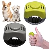 LumenPoles 2 Stück Klicker Hund, 19mm und 21mm Clicker Hund, Finger Clicker, Klicker für Hundetraining, Welpentraining, Rückruftraining, Praktischer Hundeklicker für Hund, Katze und Pferd