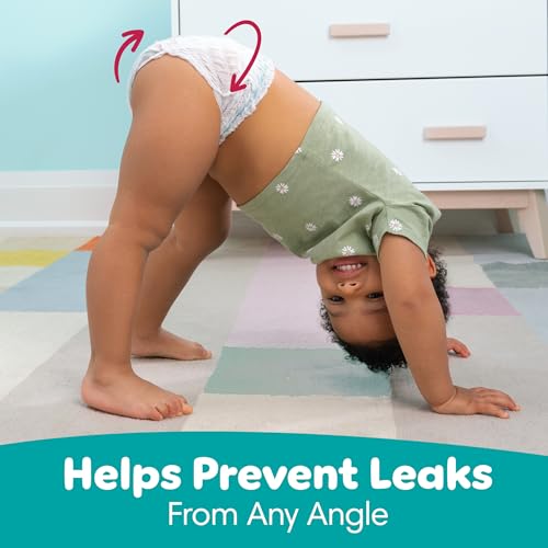 pampers diapers - cruisers 360 - size 5 128 count babyproof up to 100 leakproof pull-on diaper