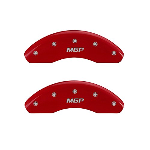 MGP Caliper Covers 28180SMGPRD Red Powder Coat Finish 'MGP' Engraved Caliper Cover with Silver Characters, (Set of 4) #1