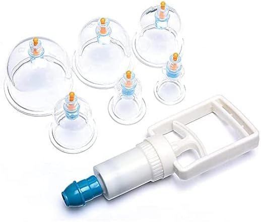 Vacuum Cupping Therapy set of 6 Acupressure Kangzhu Biomagnetic Chinese Cupping Therapy Multi use cups Dry Cupping Physiotherapy
