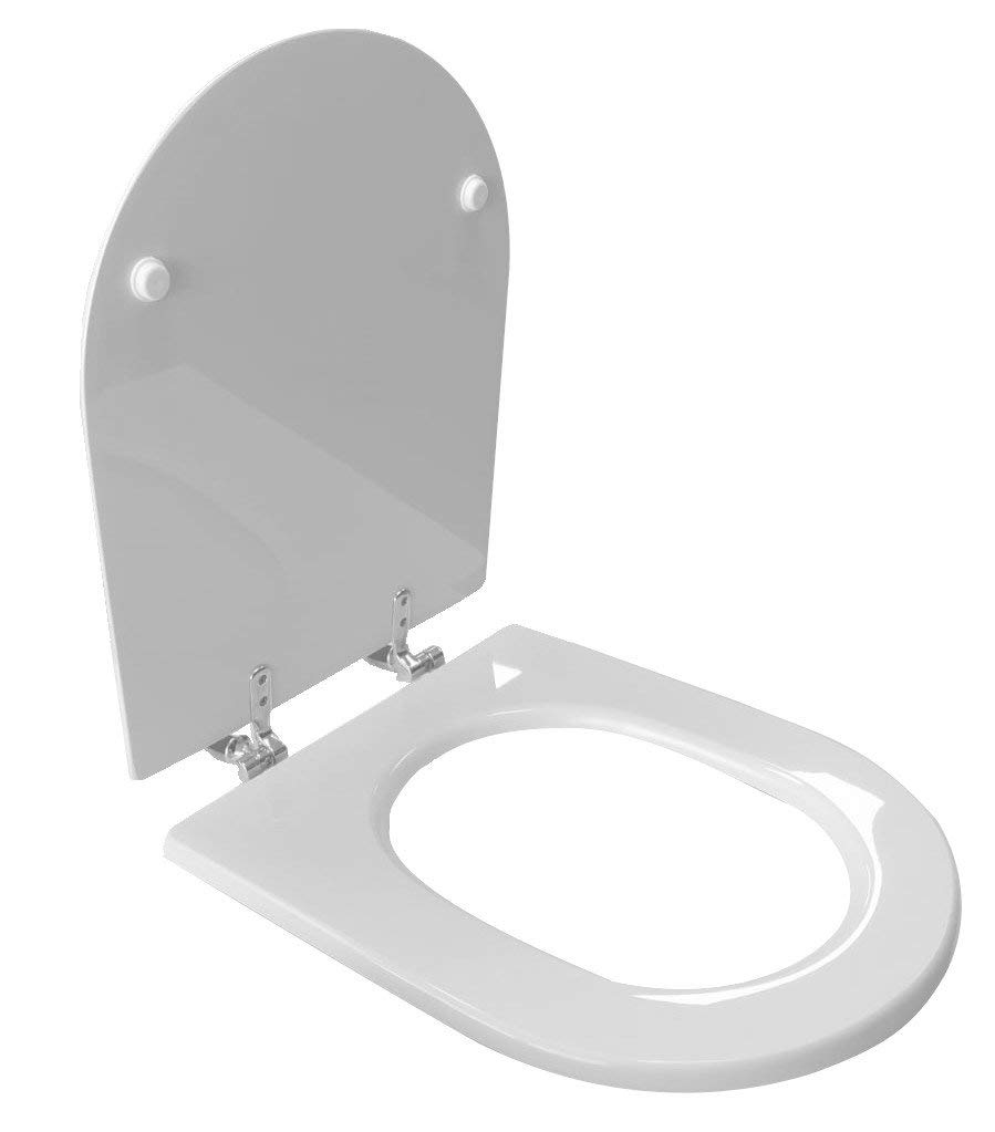 SEDILE WC CERAMICA DOLOMITE ALPINA BIANCO IN LEGNO