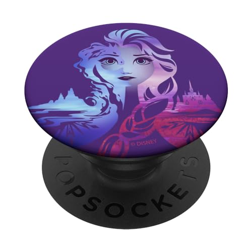 Disney Frozen 2 Elsa Split Gradient Portrait PopSockets Standard PopGrip