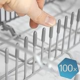 [page_title]-Die ORIGINAL Spülmaschinen Gestell Abdeckkappen 100er Set von Plemont®. Geschirrspüler Schutz Zinken Made in Germany. Extra starke Rost Schutz Ersatzteile. 1 Jahr Geld zurück
