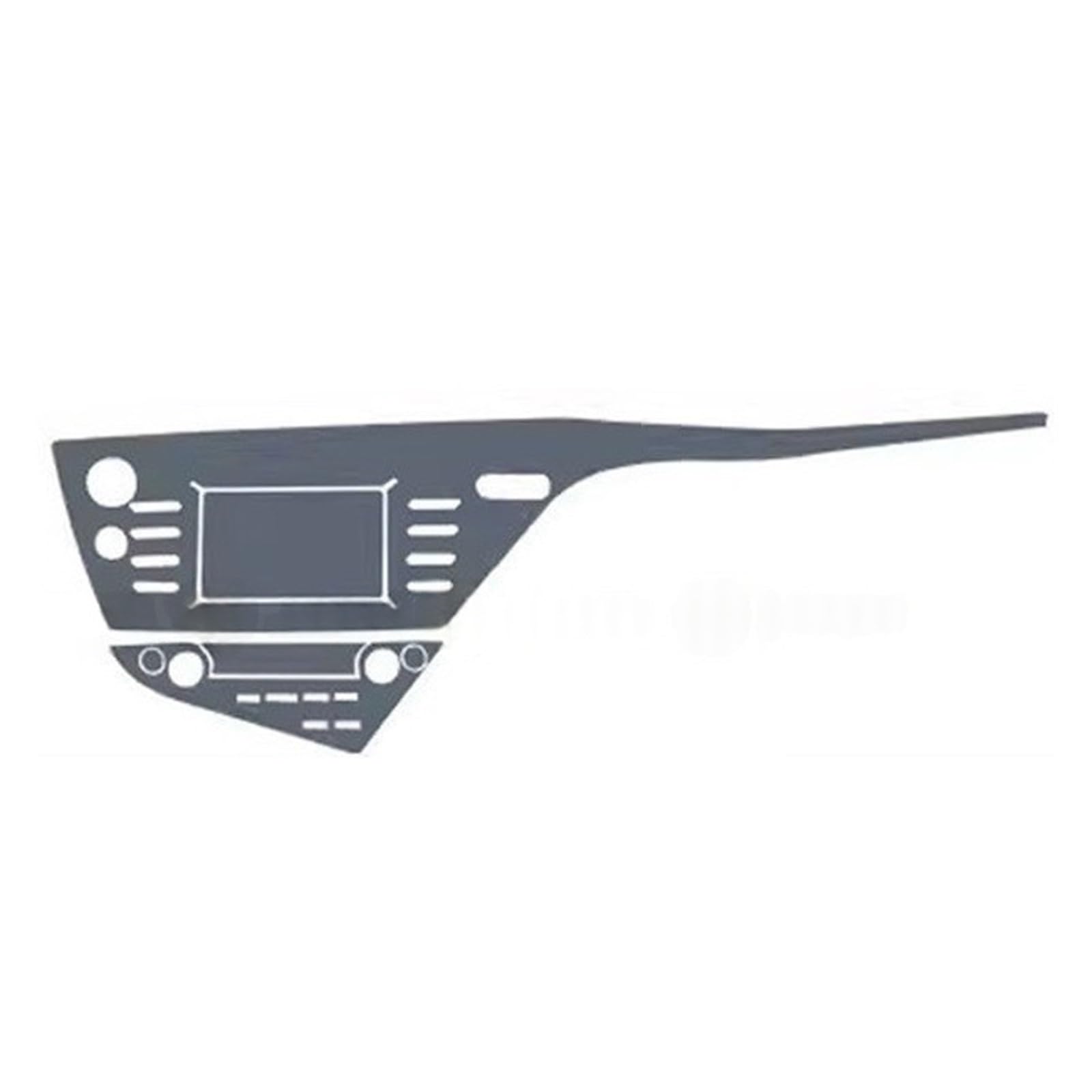 Precorte Interior del coche PPF película protectora de pintura consola cero transparente mate TPU para To&yota Camry 2018-2020 Película protección tableros