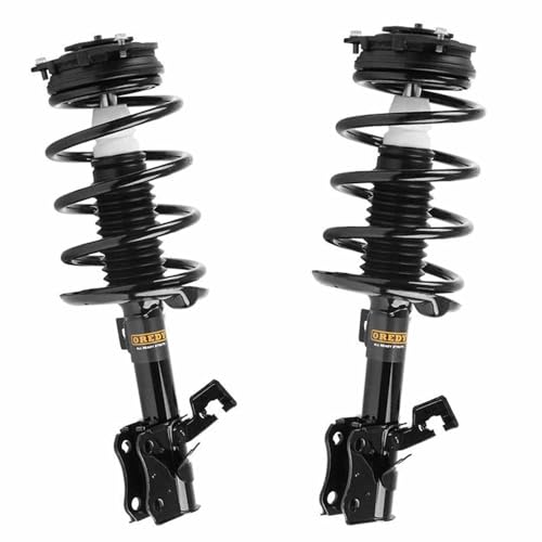 OREDY Complete Front Struts w/Coil Spring Replacement for 2007-2012 Nissan Sentra Base S SL SR Quick Shock Absorber Assembly 2008 2009 2010 2011 Set of 2-172378 172379
