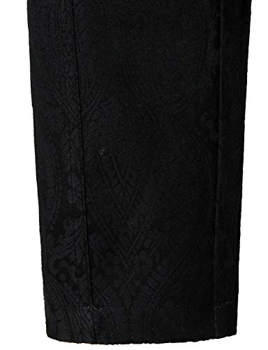 Vatpave Mens Gothic Pants Cosplay Costume Trousers Steampunk Victorian Pants Large Lp05 Black #TOP4