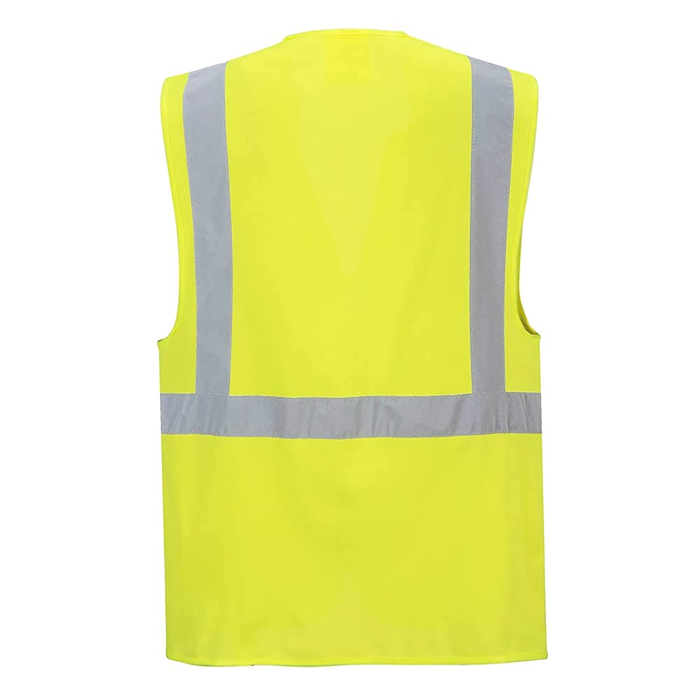 Portwest Hi Vis Berlin Executive Vest Waistcoat US476 (L, Yellow)