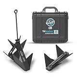 WAVESRX TriAnchor - Stainless Steel Folding PWC & Boat Anchor Kit | Sets Instantly for Effortless Boat & Jet Ski Anchoring | Compact Patent-Pending Design Grips Better Than Plow, Fluke or Box Anchor