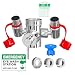 Skywin Eye Wash Kit - Faucet Mounted Emergency Eye Wash Station Sink Attachment - 1x Continuous Flow Eyewash Station,3X Common Sink Adapters,2X Inspection Tags,1x Emergency Eye Wash Station Sign