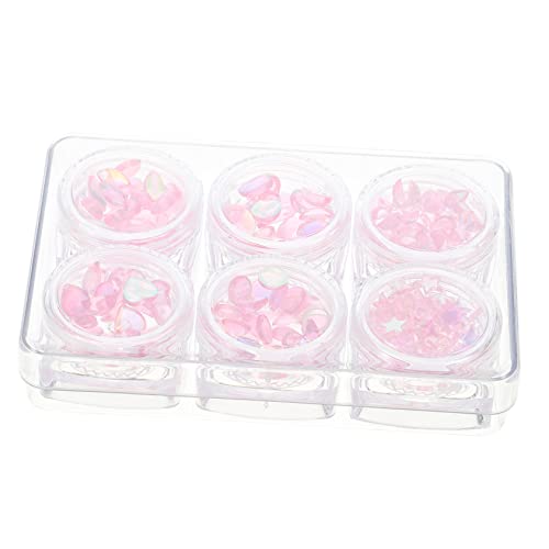 FRCOLOR Fake Nail Ornaments Manicures Accessories Crystal Nail Art Decorations
