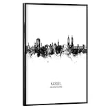 artboxONE Poster mit schwarzem Rahmen 60x40 cm Städte 