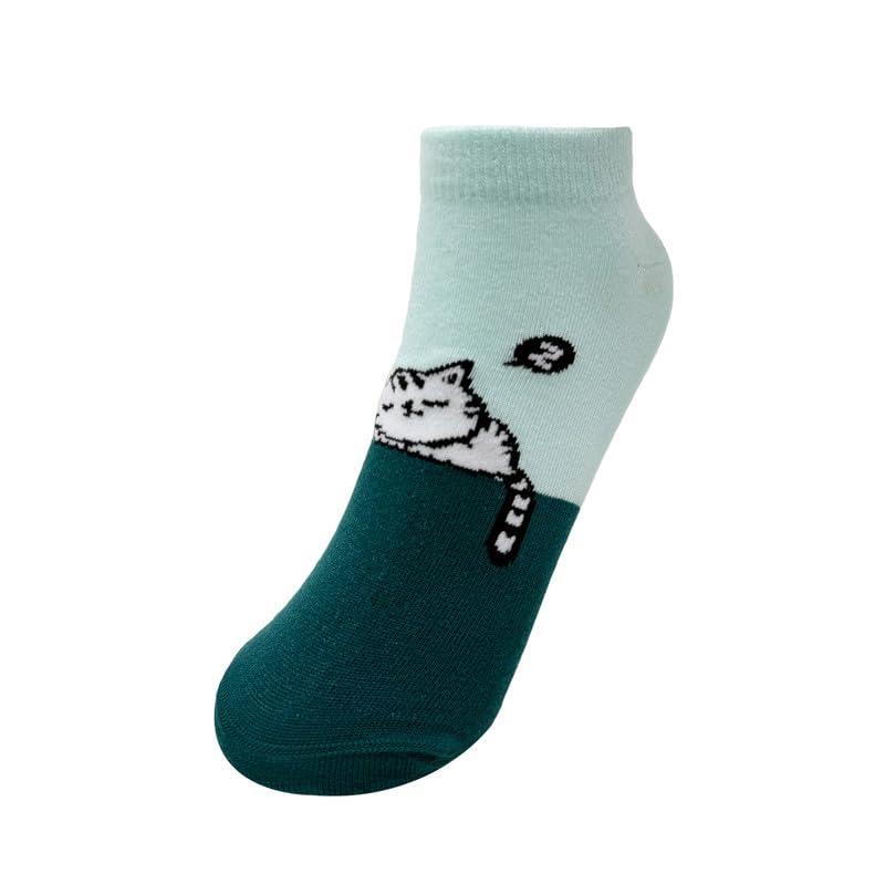 Image of Mint & Oak Low Cut Ankle Women Socks, Christmas Gift Quirky Socks For Friends, Cute Funky Socks, Christmas Secret Santa Gifts For Women