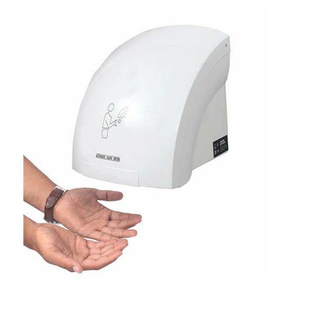 YASTA Asciugamani Automatico Elettrico Hotel Asciuga Mani ad Aria Calda da Parete Bagno con Sensore Fotocellula (1800 Watt) Coppia