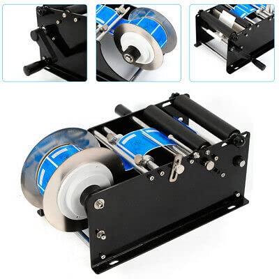Etichettatrice manuale per bottiglie rotonde 30Times / minuto, rotonda, lattina/bottiglia, semiautomatica, etichettatrice, etichettatrice automatica e rotonda