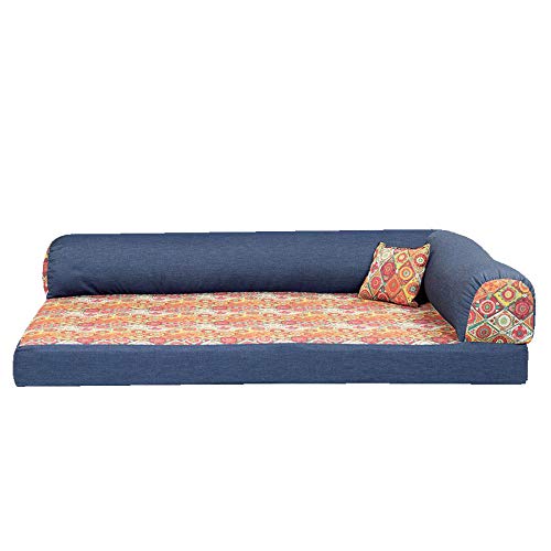 Baldiflex - Cuccioletti, Divanetto per Cane Cuccia Letto Petra 100x60 cm, Altezza 8+2 cm Memory