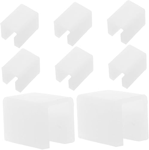 UPKOCH 8 protectores de esquina de silicona para seguridad, protectores de bordes transparentes para muebles, cajones, manijas de puerta,