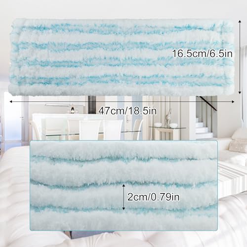 4 Ersatz-Wischbezüge für Leifheit Profi XL Micro Duo/Cotton Plus, Bodenwischer Ersatzbezug für leifheit Profi XL, Flecken schnell entfernen, Effiziente Mikrofaser Ersatzbezug für alle Böden