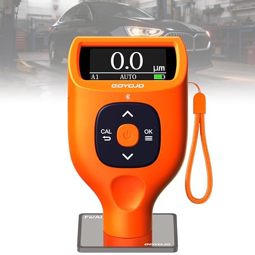 GOYOJO Lackdickenmessgerät Auto 02000 m Schichtdickenmessgerät Digital für Auto Karosserie Misst auf Stahl Aluminium Zink Ideal für Gebrauchtwagenprüfung mit Auto-Erkennung