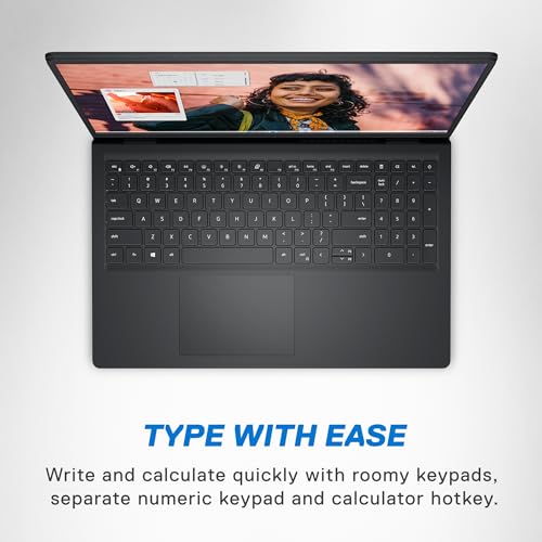 Image of Dell Inspiron 3530 Laptop - 15.6-inch FHD (1920 x 1080) Touchscreen Display, Intel Core i5-1335U, 16GB DDR4 RAM, 512GB SSD, Intel Iris Xe Graphics, Windows 11 Home - Carbon Black