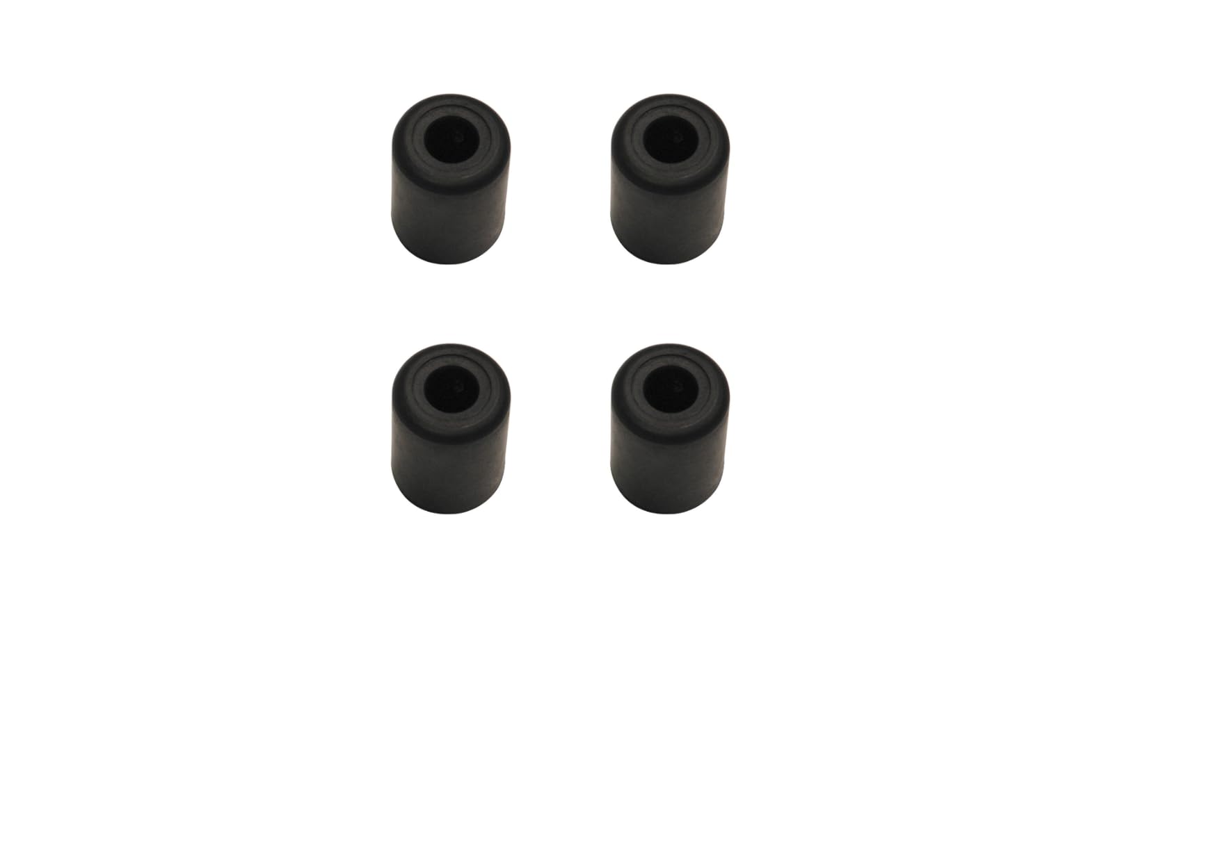 Penn Elcom Small Black Rubber Feet with Steel Washer – Set of 4 | Anti-Vibration Feet for Cabinets, AV Equipment, Cases, Electronics | Shock Absorbing Bumper Pads (Ø - 25.mm, H - 32mm)