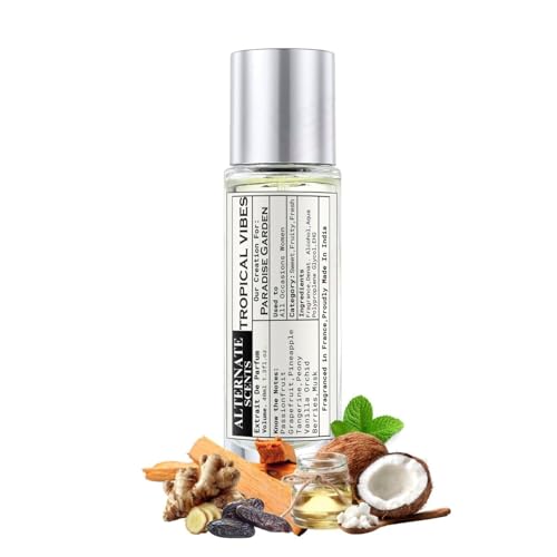 Image of Alternate Scents Tropical Vibe Perfume 40ml for Men & Women | Intense Long Lasting Fragrance | 30% Oil Concentration | Warm Spicy Seductive Notes | French Fragrance Oils | Made in India