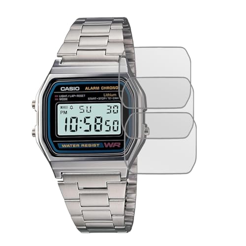 Image of Plastic Screen Edge-To-Edge Protector Screen Guard For Casio Vintage Digital Grey Dial Unisex A-158WA-1Q (D011)