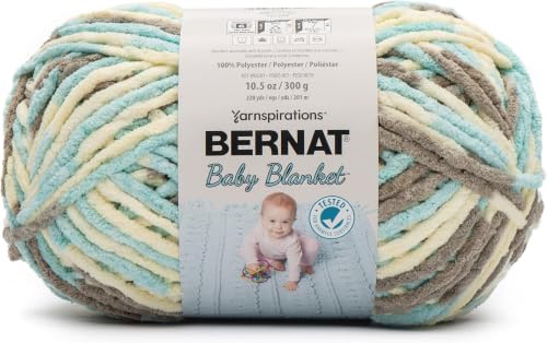 Image of Bernat Baby Blanket BB Beach Babe Yarn - 5 Pack of 10.5oz /300g - Polyester - #6 Super Bulky - 220 Yards - Knitting /Crochet