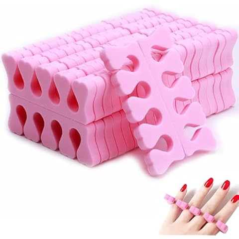 50PCS Soft Sponge Toe Separators for Nail Art Cover