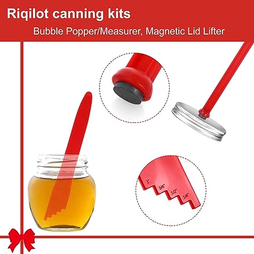 Riqilot Canning Supplies Starter Kit Kitchen Tool Set Include Canning Tongs, Jar Wrench, Magnetic Lid Lifter, Wide Mouth Funnel thumb #2