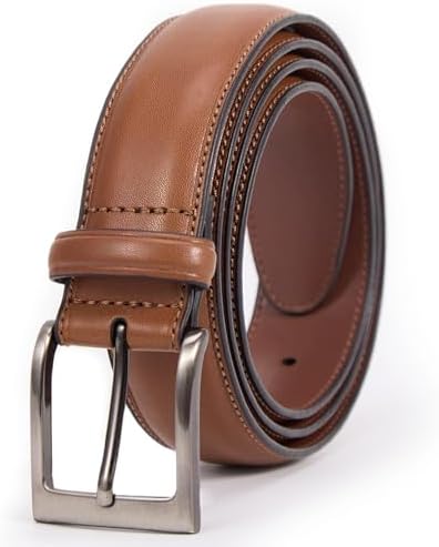 VATAN Men's Genuine Leather Dress Belts, Handmade Classic Every D...