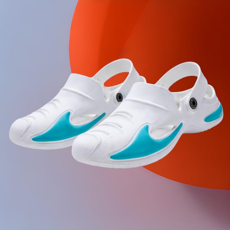 Image of Men's Comfort Clogs - Ergonomic Slip-On Shoes with Cushioned Footbed, Durable Non-Slip Sole, Perfect for Work, Garden & Travel. Comfortable, Lightweight, Breathable Garden Shoes with Non-Slip Sole for Indoor & Outdoor Use,