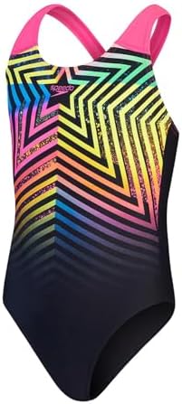 Speedo GIRLS DIGITAL PLACEMENT SPLASHBACK - Maillot de bain - black