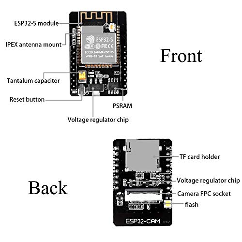 image for AITRIP 3 Pack ESP32-CAM WiFi + Bluetooth Module Development Board with