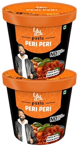Yu - Instant Pasta - Ready to Eat - 2 Peri Peri Flavour - Instant Meal - No Preservatives - 100% Natural & Veg - Instant Food in 4 mins - 120g (Pack of 2) (B0BBV4863B) Amazon Price History, Amazon Price Tracker