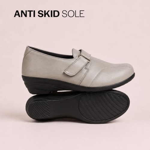 Image of FAUSTO Women's Outdoor Fashion Hook and Loop Platform Heel Wedges
