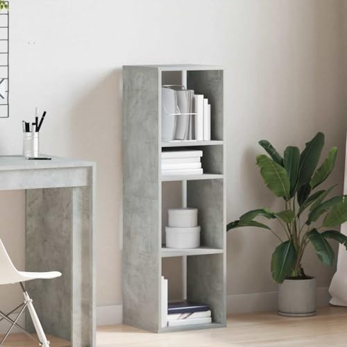 Étagère sur pied gain de place avec compartiment de rangement gris