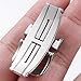 Imagen de ROUREOX Hebilla de Repuesto Correa Reloj 18mm 316L Acero Inoxidable Cierre Plegable para Jaeger-LeCoultre Master Ultra Thin-Plata