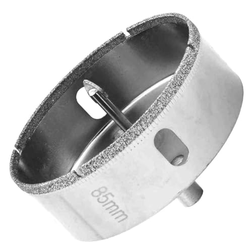 【陶器・ガラス・大理石・レンガ・植木鉢に穴あけ】 ダイヤモンドホールソー 【センタードリル付き】 ガイド 陶器用 ドリルビット 穴あけ ガラス 大理石 レンガ プラスチック などに 穴開け 工具 (85mm)