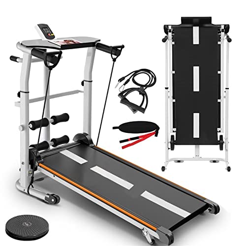 Image of Folding Shock-Absorbing Treadmill Exercise Fitness Equipment Treadmill Treadmill Shock-Absorbing Treadmill (Black)