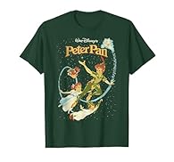 Officially Licensed Disney Peter Pan Tee Shirt 17TINK00097A Lightweight, Classic fit, Double-needle sleeve and bottom hem