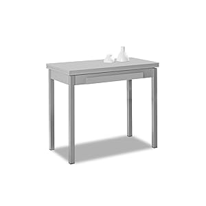 ASTIMESA Mesa de Cocina Tipo Libro 90x50cm Laminado Gris