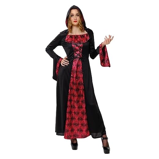 Rubies Disfraz Vampiresa Misteriosa para mujer, Vestido con capucha, Oficial Halloween, Carnaval, Fiestas y cosplay